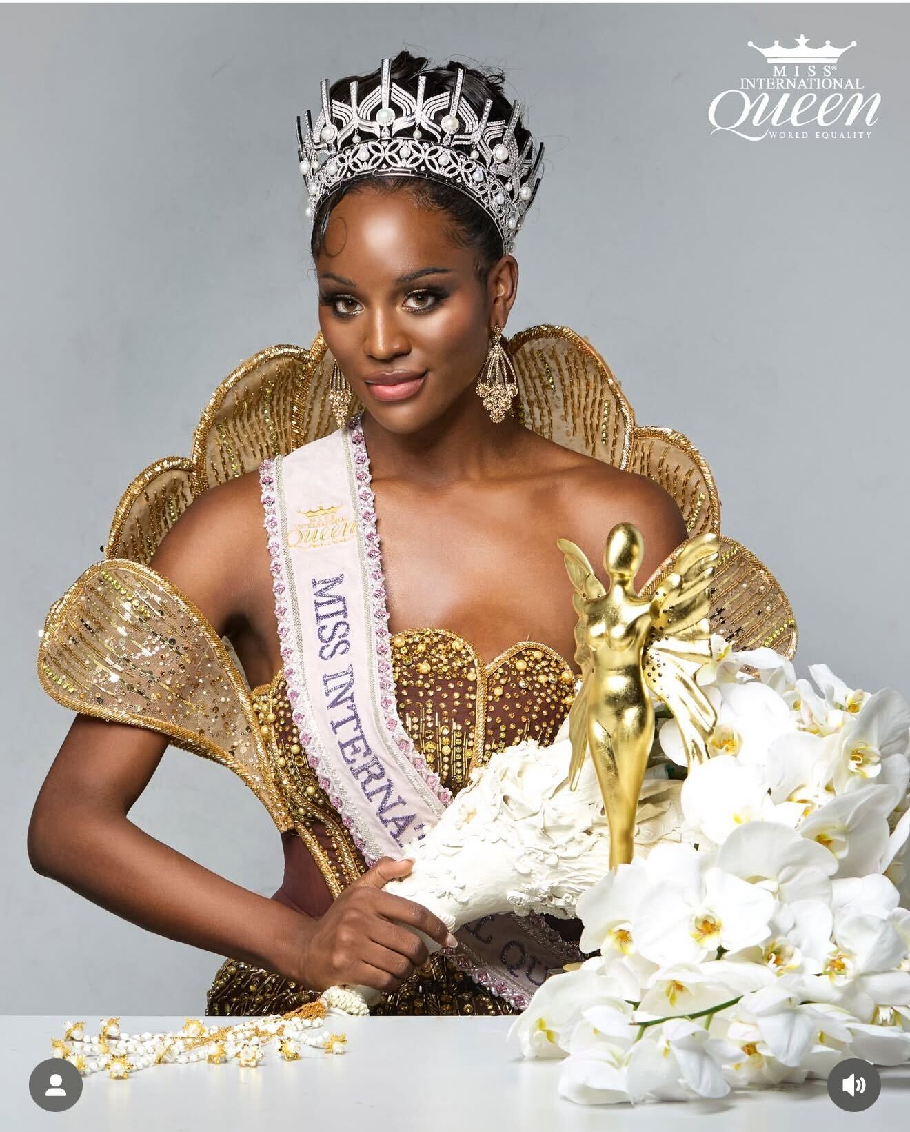 Midori Monet wins the 2025 Miss International Queen Beauty Pageant for transgender women in Thailand