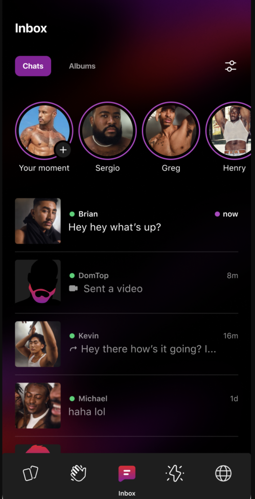 Jackd app's Moments feature