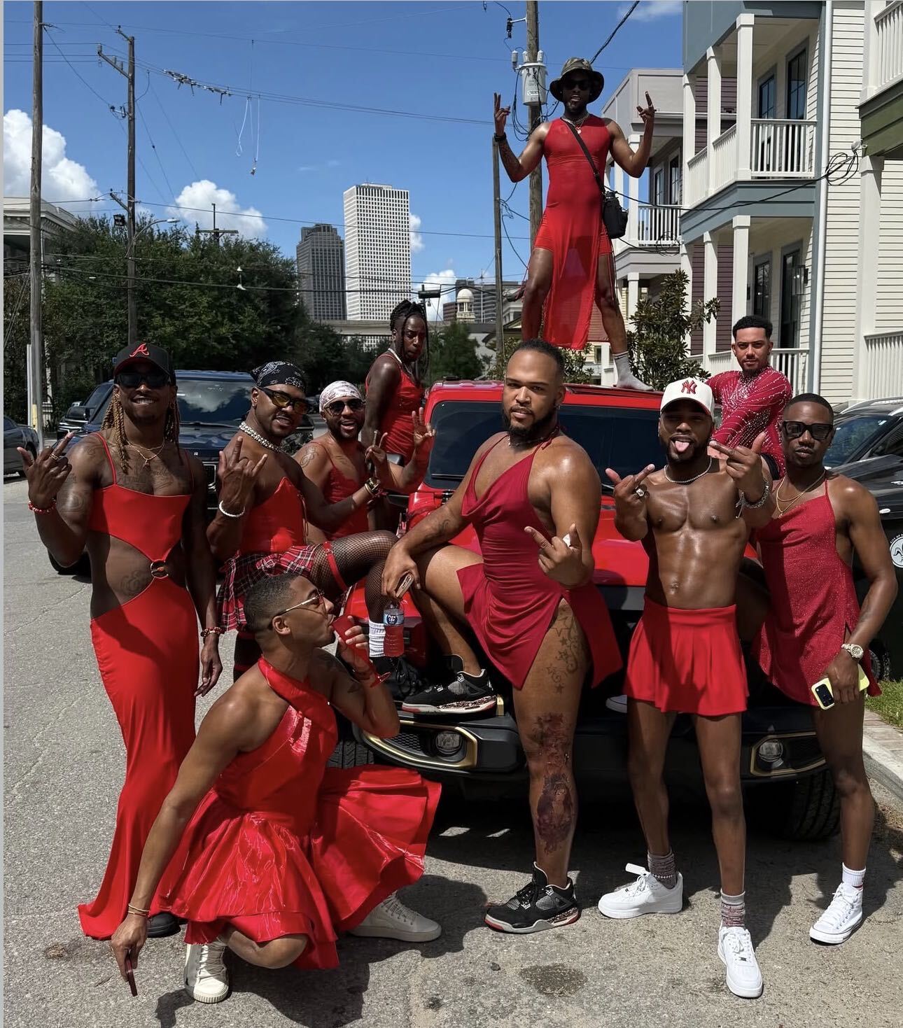 Black gay men at red dress run 2026